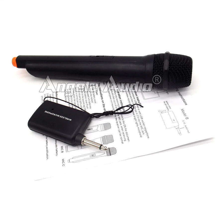 Профессиональная Беспроводная микрофонная система FM передатчик приемник ручной