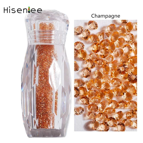 ss3 2880pcs 2880 шт/бутылка 1,1 мм кристально чистый цвет ногтей художественные стеклянные разноцветные стразы микро алмазные Пикси DIY Маникюр 3D украшения - Цвет: ss3 2880pcs