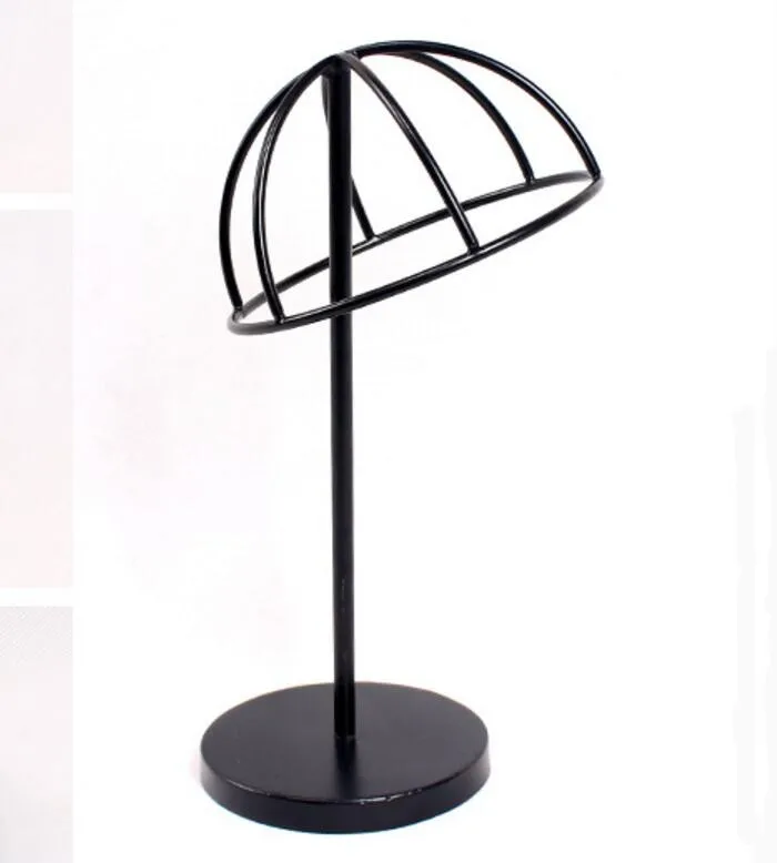 Style 2 Black small Горячая Распродажа, стеллаж для хранения шляп, металлическая Кепка, стойка для демонстрации, соломенная шляпа, Солнцезащитная полка, держатель для парика, стойка для бутика, демонстрационный реквизит - Цвет: Style 2 Black small