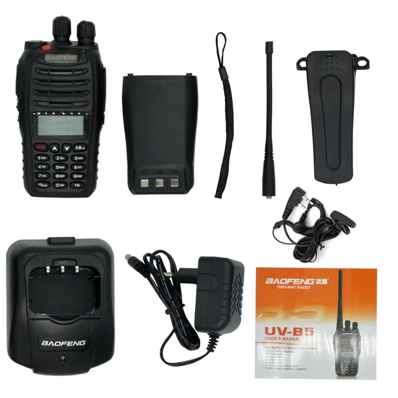 10 шт. новая рация BaoFeng UV-B5 5 Вт 99CH UHF + VHF радио HF приемопередатчик Любительская