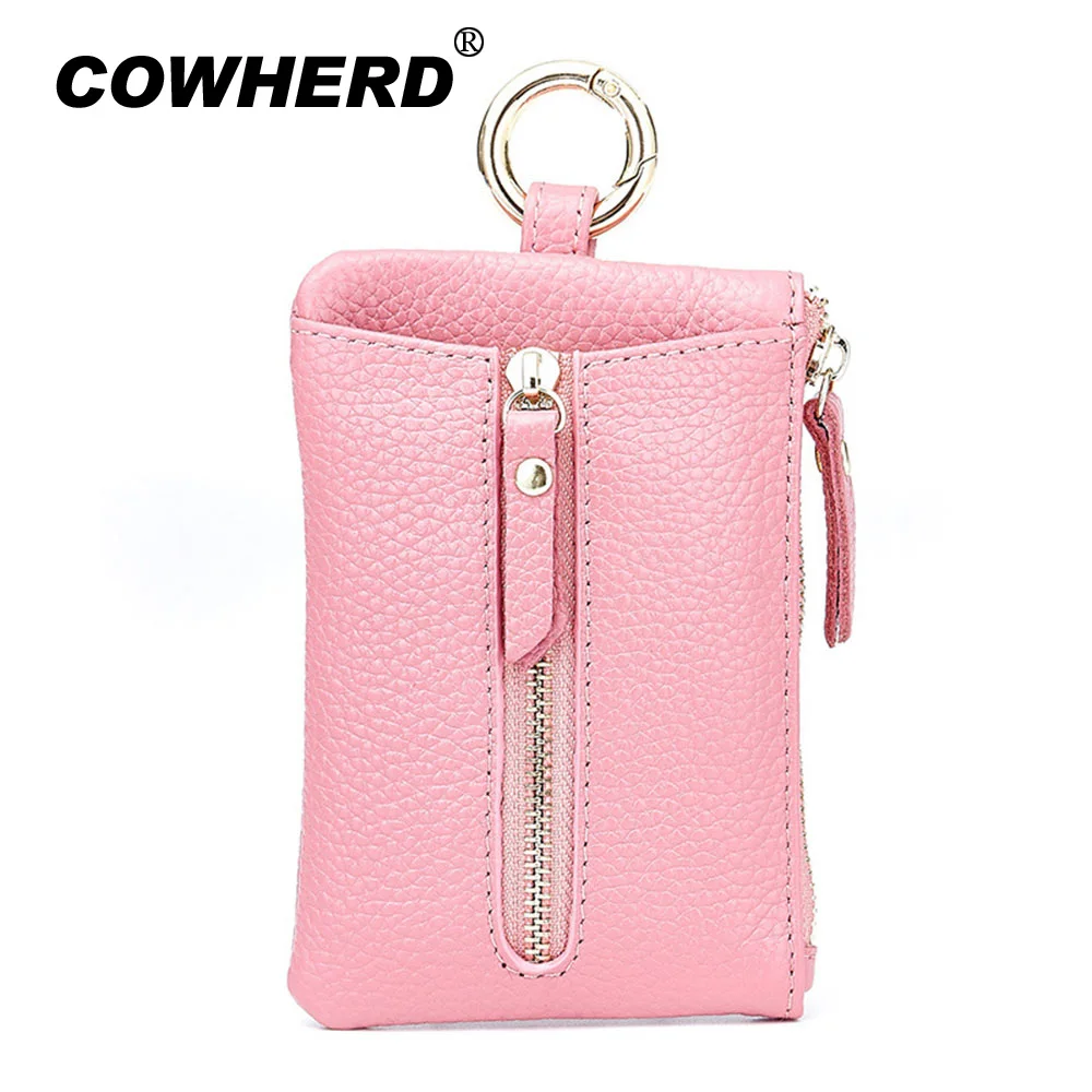 Натуральная кожа кошельки Ключевые Для мужчин Key Holder ключница ключи Организатор