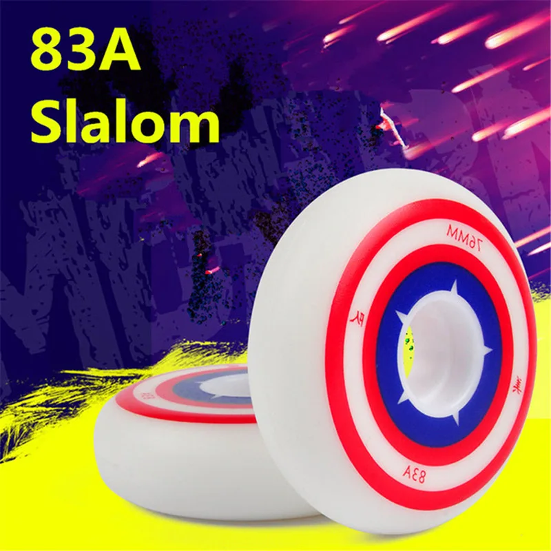 Колесо Slalom с оригинальным Hyper Grip H + G Встроенные коньки качество 83A прочный PU FSK