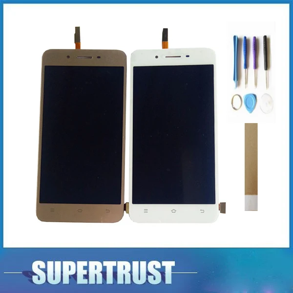 

For OPPO Vivo Y53 LCD Display Touch Screen Digitizer Assembly Replacement part White Gold Color with tape & tools