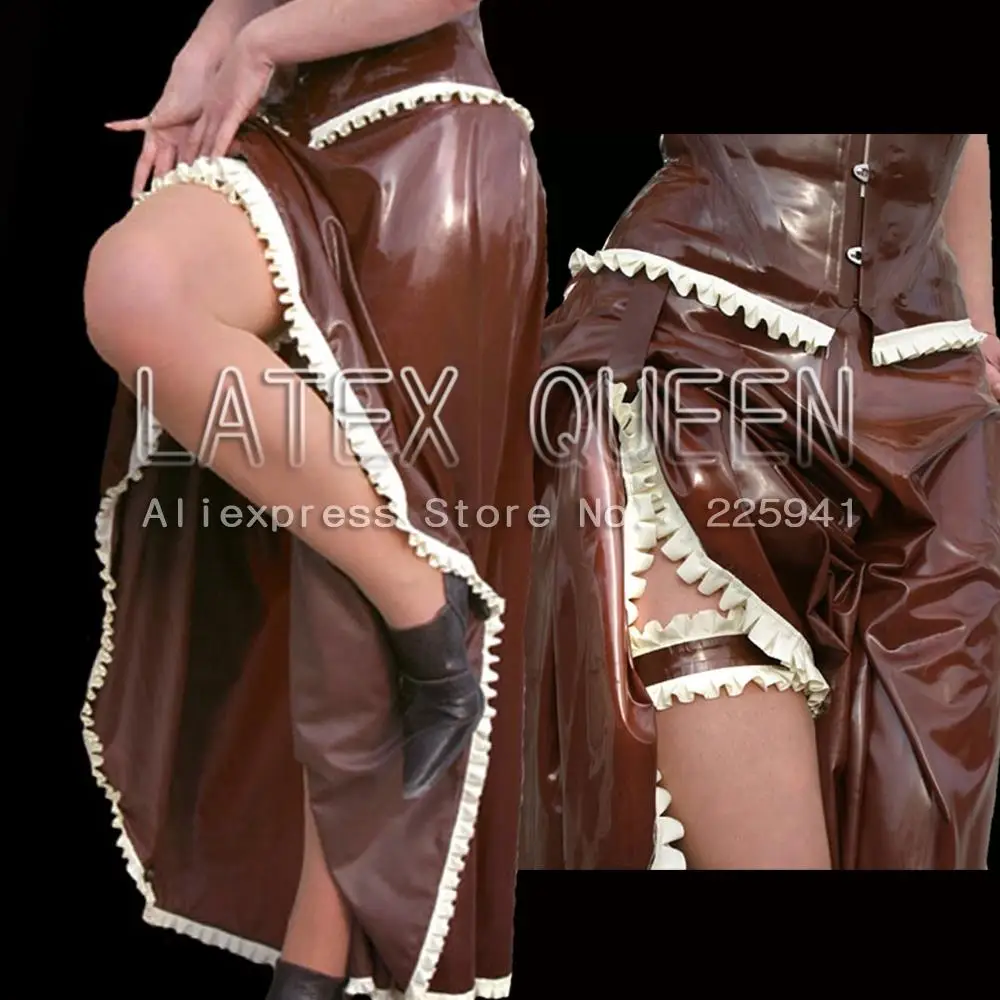 hot sales nature latex overskirts