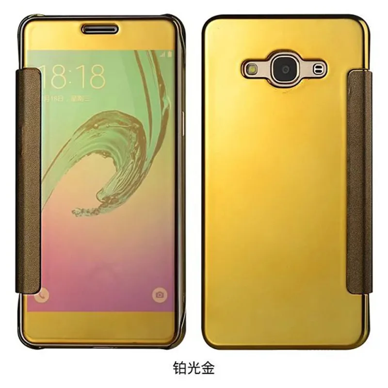 Для samsung Galaxy J5 J500F J7 J700H 2015 роскошный позолоченный флип чехол с зеркалом задняя крышка для телефона|mirror case|for