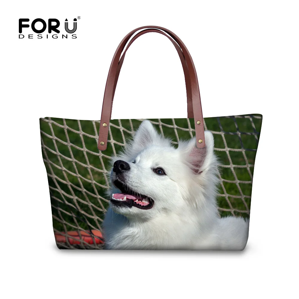 

Женские сумки FORUDESIGNS, Сумка с ручками сверху, 3D американская сумка-мессенджер с принтом Eskimo для девочек, сумки на плечо, женская сумка