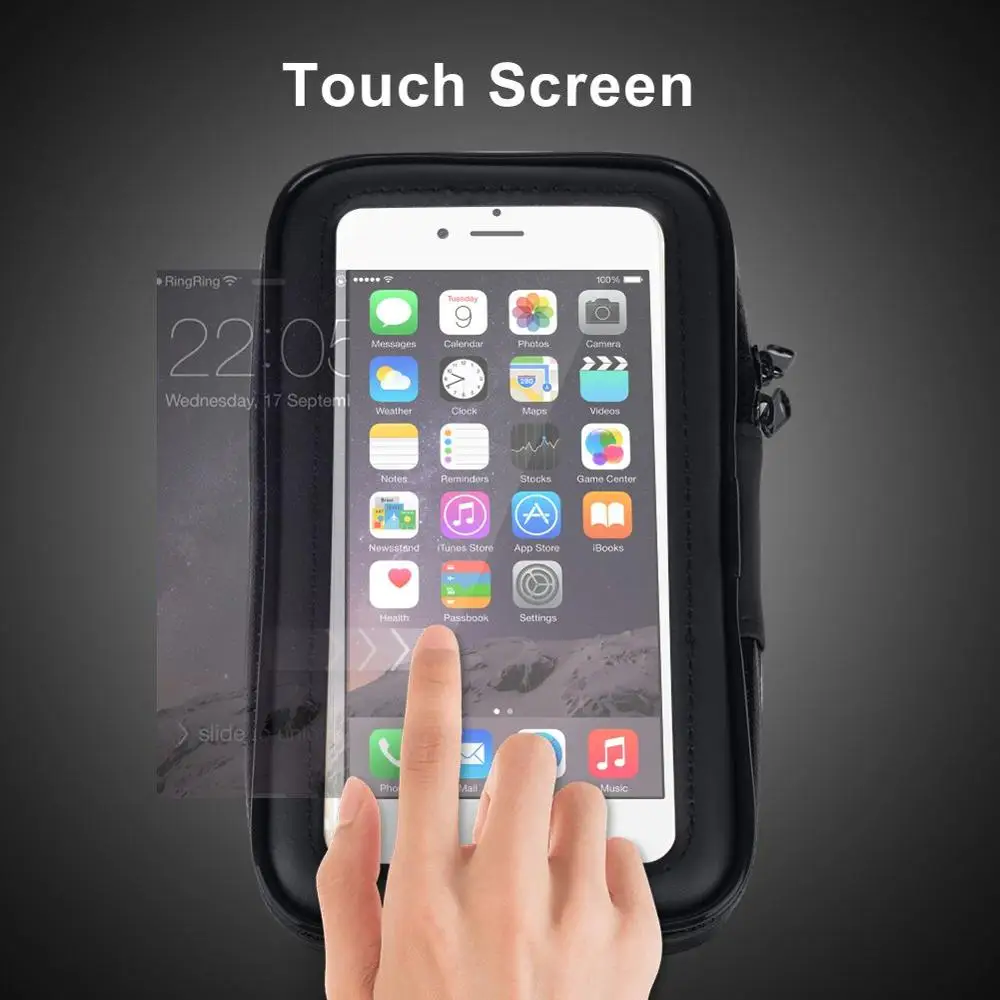 Waterproof Bicycle Cell Phone Holder Motorcycle Handlebar Bag Case for iPhone Xs Xr X 8 7Plus Bike Phone Mount for Samsung S9 S8