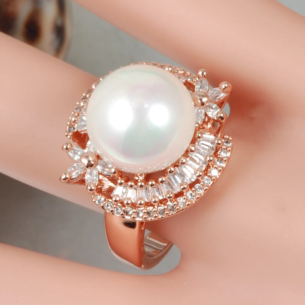 Wollet ювелирное изделие магнитное кольцо из чистой меди здоровая розовая бусина