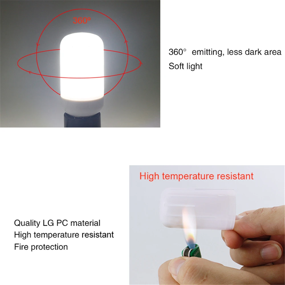 Светодиодная лампа-Кукуруза E27 E14 5736 SMD 220 в 110 В 20 30 46 81 100LED s 3 Вт 5 7 9 12 лампа для