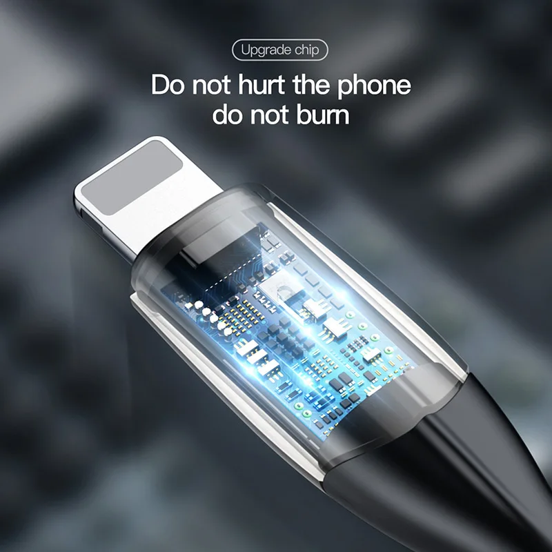 Зарядный usb кабель Baseus Zn из сплава для iPhone xs max 1 м 2 4 А 8 7 6 plus|Кабели мобильных