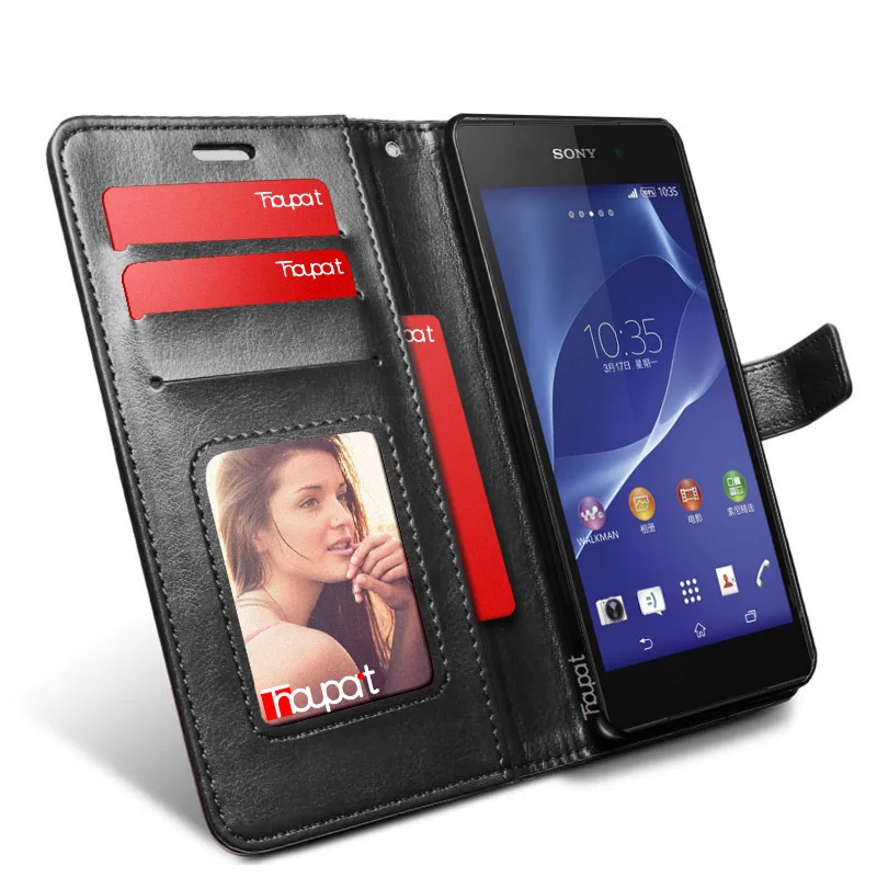 Чехол книжка Thouport для sony Xperia Z2 L50W L50u D6503 D6502 из искусственной кожи с откидной