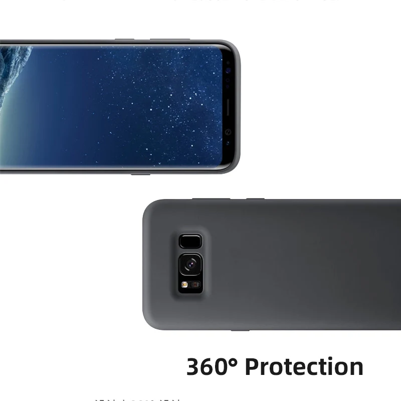 Силиконовый чехол для Samsung Galaxy S8 Plus Note 8 защита 360 роскошный мягкий силиконовый
