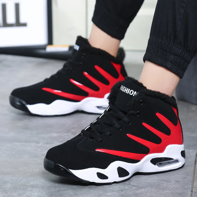 Keloch/Мужская баскетбольная обувь уличная плюшевая теплая зимняя Баскетбольная