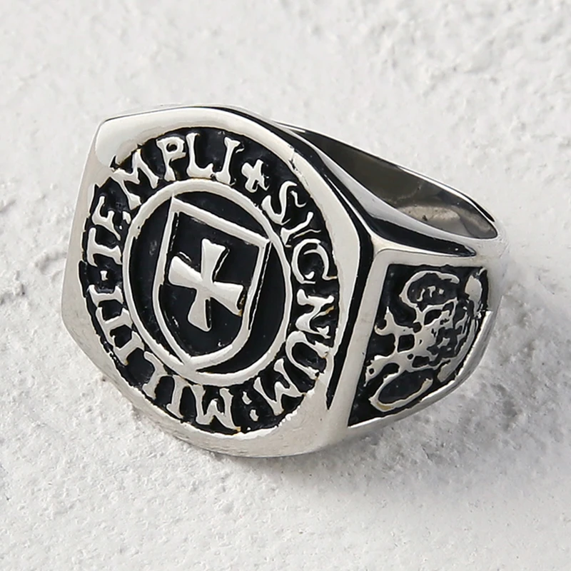 Valily ювелирные изделия с золотым покрытием каменщик кольцо из нержавеющей стали