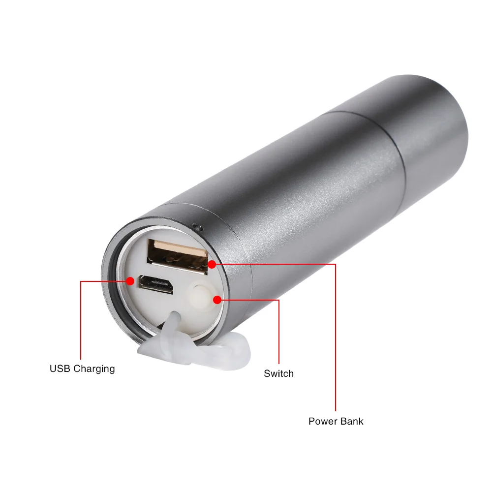 Сова Фонарик светодиодный масштабируемой 5000lm power bank водонепроницаемый фонарь
