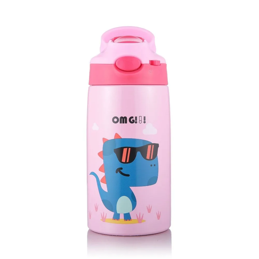 BL5400ML Термос для детей, детские вещи, Вакуумная бутылка для воды, рукоятка, чайник для сухого молока из нержавеющей стали, 304 соломы, термосы, кружка - Цвет: BL5400ML