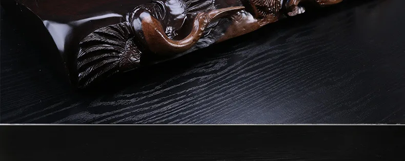 Wholesale Handmade 3D Carved Ebony Wooden tea trays Chinese kung fu tea Table Drainage tea board Tea Accessories