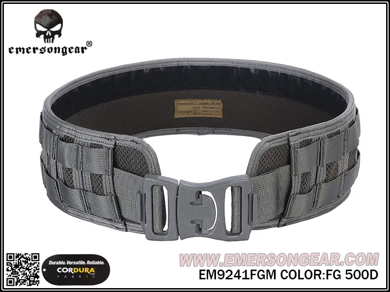 FG Emersongear для мужчин, для страйкбола, боевой, для пейнтбола, армейский пояс Emerson MOLLE, несущий, боевой, камуфляжный пояс EM9241, черный, Койот, Мультикам - Цвет: FG