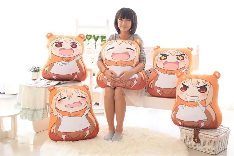 Kawaii Sankaku Head Himouto Umaru Chan Doma Cosplay MARMOT бархатный и гуманоидный плюшевый животный