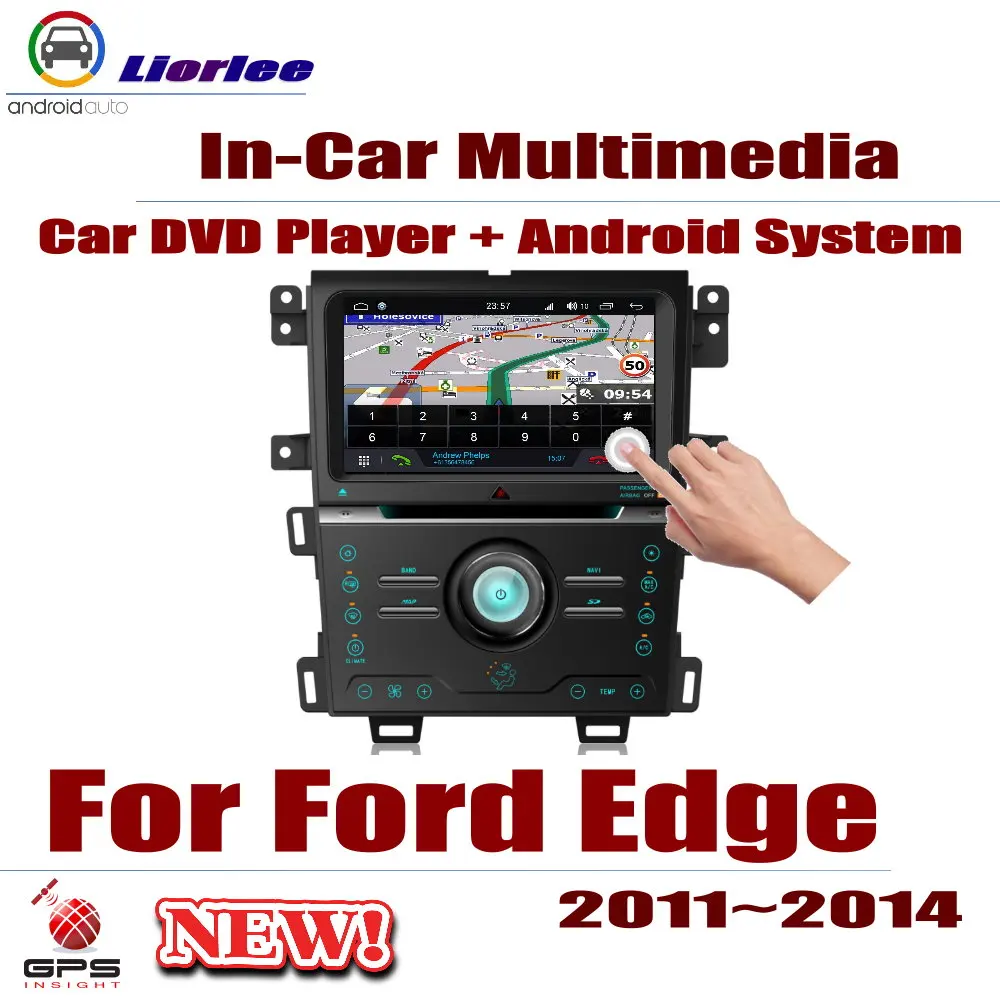 Для Ford Edge 2011~ Автомобильный Android-навигатор навигация dvd-плеер радио стереоусилитель BT USB SD AUX wifi HD экран мультимедиа