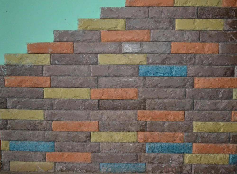 Формы античный кирпич шпон для бетонной штукатурки цементная стена