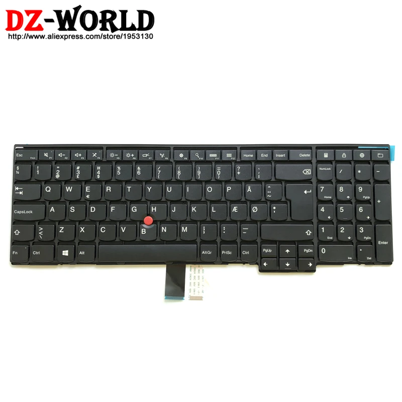 Новая Оригинальная DK Датская клавиатура для Lenovo Thinkpad E531 E540 Danmark Teclado 04Y2698 0C45263 04Y2661 |