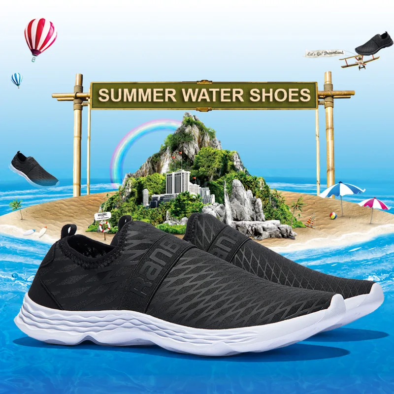 

Men Sneakers Water Shoes Swimming Sports Aqua Seaside Beach Surfing Slippers Light Athletic Footwear Upstream barefoot For Men