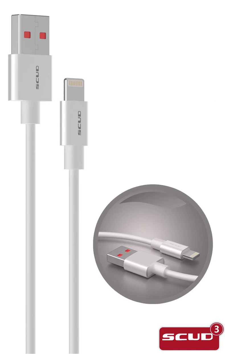 Scud USB charger cables fast charge mobile phone cables for iphone X 6 6S 7 7S 8 8S plus LED light 2A stable current USB cables