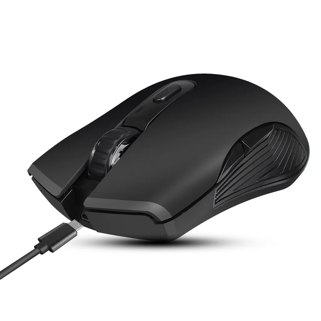 Портативная оптическая Беспроводная игровая мышь 2 4G эргономичная для ПК