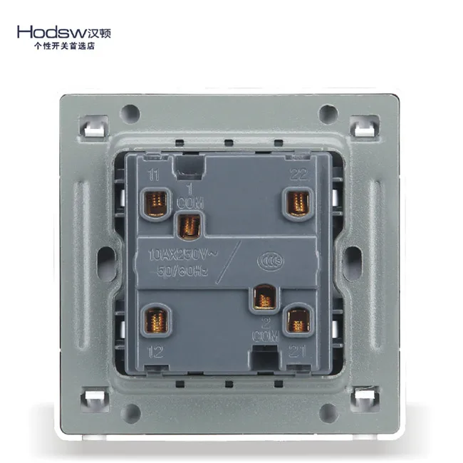 Настенный выключатель в стиле ретро 2 клавиши канала белая панель светильник еля