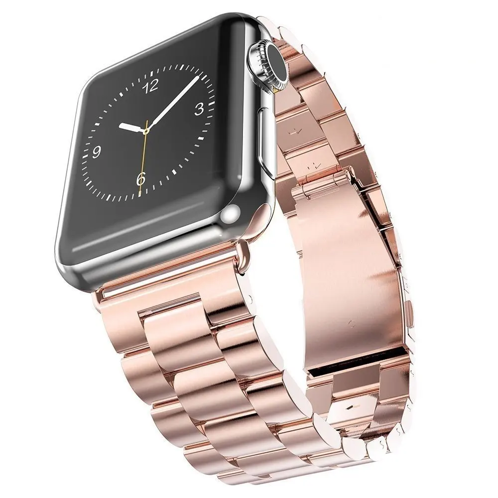 Нержавеющая сталь ремешок для наручных часов Apple Watch версии 40/44/38 мм/42 мм браслет