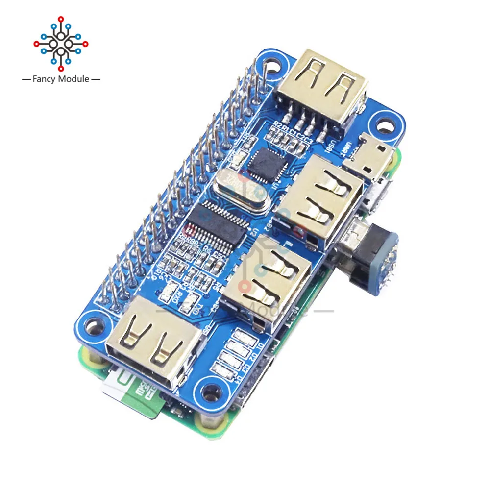 Pi 4 Порты и разъёмы usb хаб шляпа RPi концентратор Плата расширения USB к UART серийный