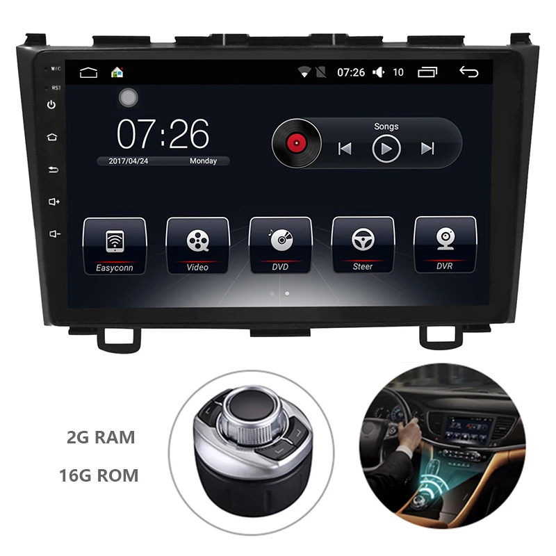Android 7 1 Din Автомобильный мультимедийный dvd плеер для Honda CRV 2007 2011 GPS навигационная