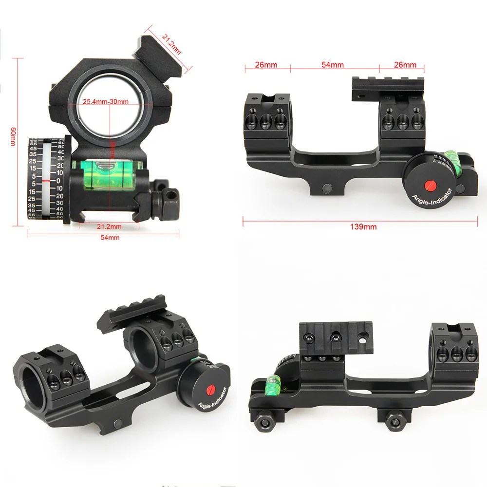 

Double Piece Scope Mount Double Rings 1"/ 25.4mm 30mm fits 21.2mm Rail with One Piece Side 21.2mm Rail Airsoft Gun gs24-0187