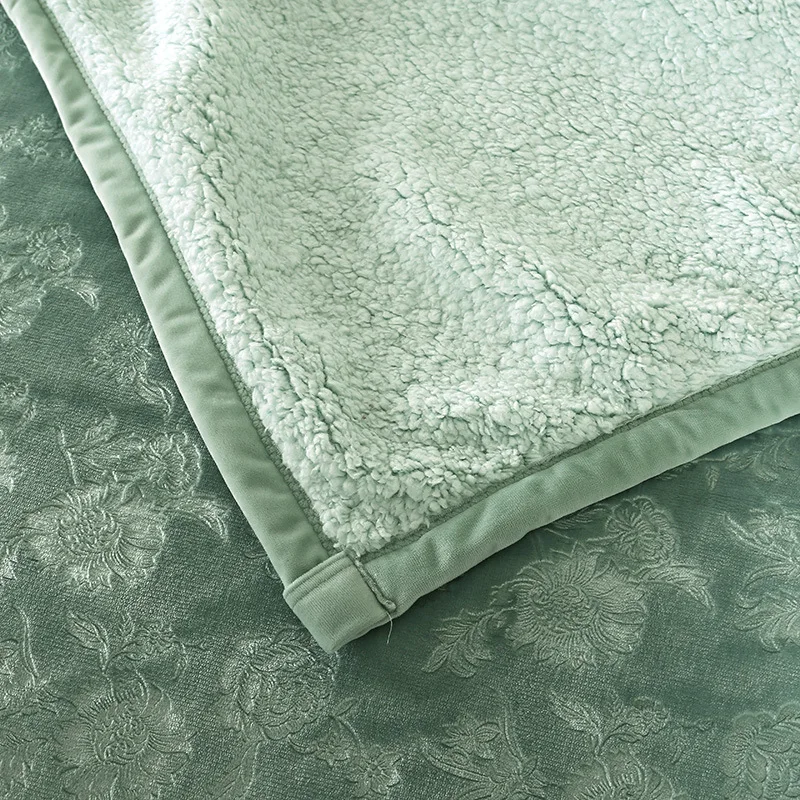 Двухслойное Флисовое одеяло супер мягкое цветочное печатное Клетчатое s для