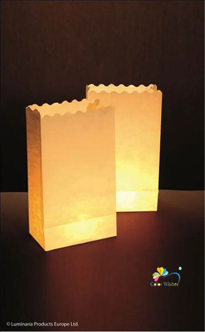 28x18x10 см x 10 шт./лот Luminaria светильник держатель Бумага лампы в форме свечи Фонари сумка для свадьбы, Рождества, День рождения украшения