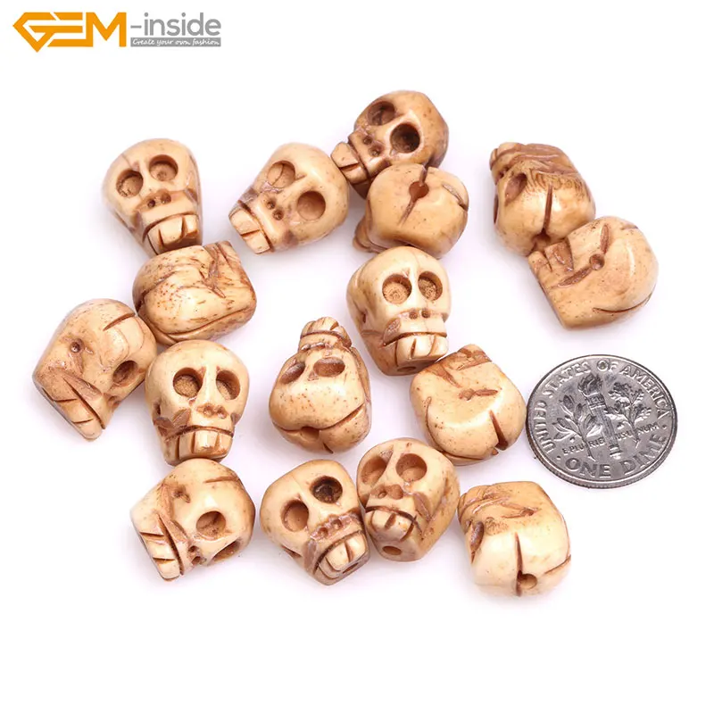 16 шт. бусины в виде черепа 13 х15 мм|skull beads|bone skull beadsbeads beads |