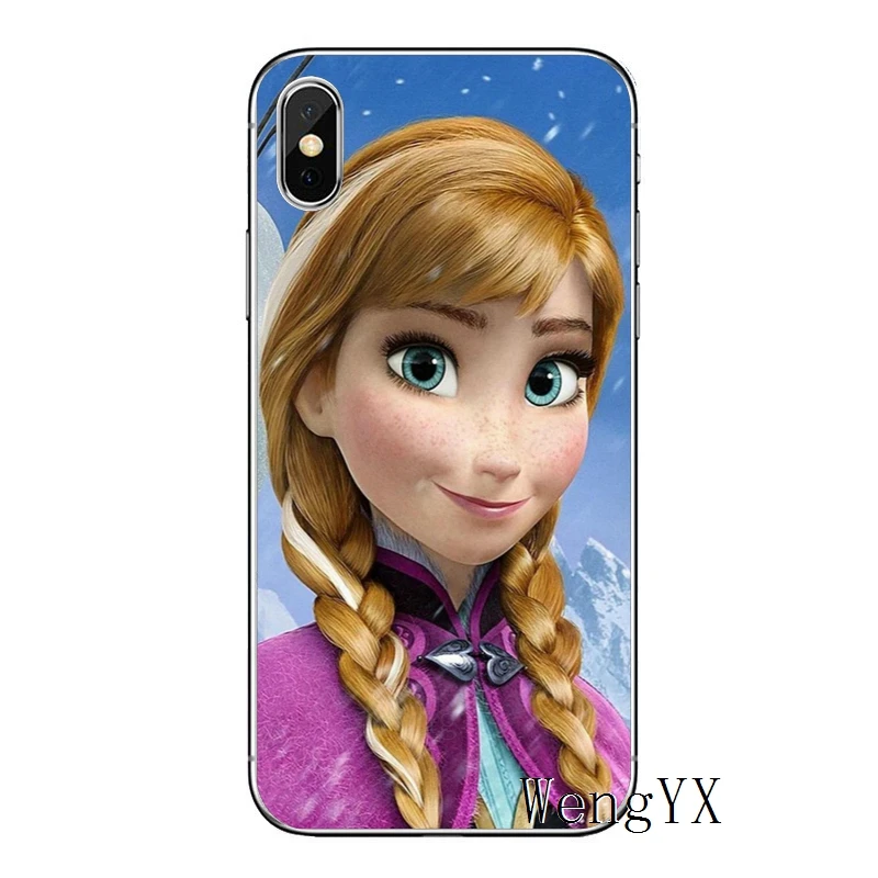 Красота Эльзы и принцессы Анны из мультфильма «Холодное сердце» для samsung Galaxy S10 S9 S8 S7 S6 edge Plus Note 9 8 5 S5 S4 S3 мини Чехол Мягкий чехол для мобильного телефона чехлы - Цвет: anna-Princess-A-02