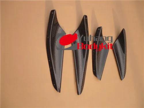 4 шт. сплиттер для переднего бампера из углеродного волокна|cf| |
