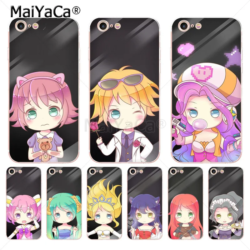 Мягкий прозрачный чехол MaiYaCa для iPhone 6S 6plus 7 7plus 8 8Plus X 5 5S|Бамперы| |
