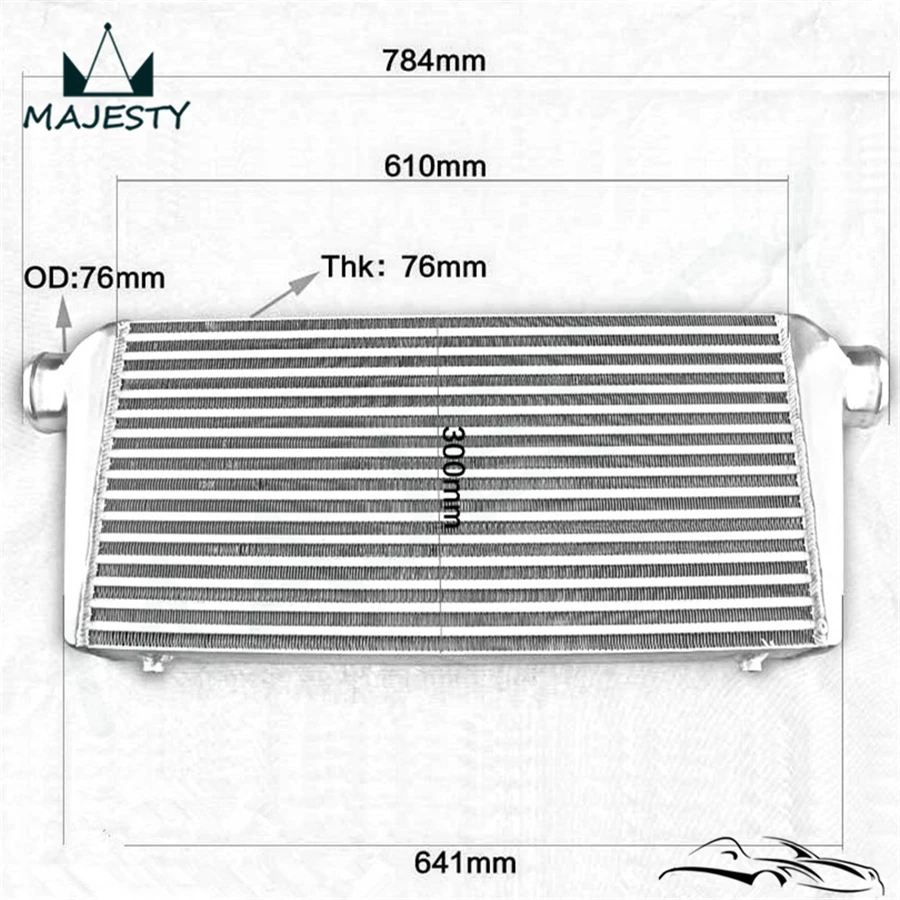 Комплект переднего интеркулера для труб SKYLINE R32 R33 R34 GTS-T силиконовый шланг черного