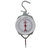 hanging scales 100kg 220lbs capacity fishing hunting scale alloy mechanical with 2 hooks