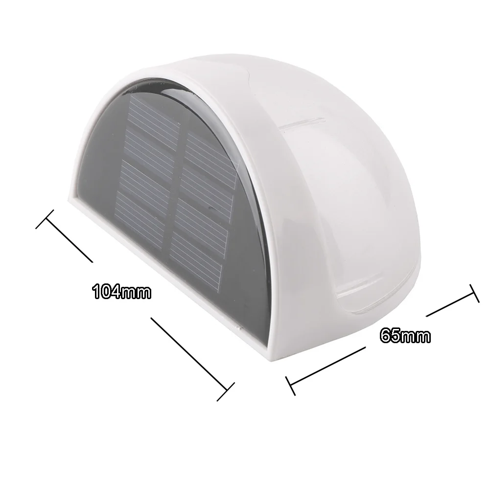 Настенный светильник на солнечной батарее 6 светодиодов белый/теплый белый