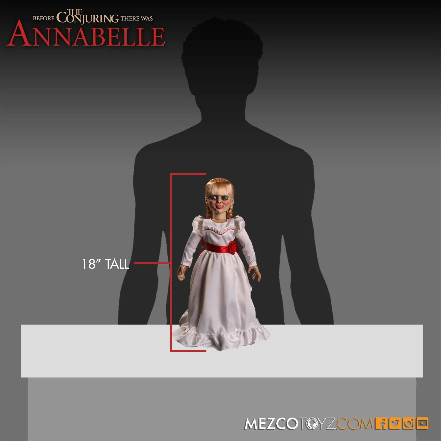 Estartek MEZCO 18 дюймов живой мертвец ANNABELLE Коллекция фигурка новая коробка