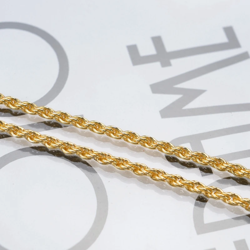 Цепочка унисекс Змея цвета чистого золота 2 мм | Украшения и аксессуары