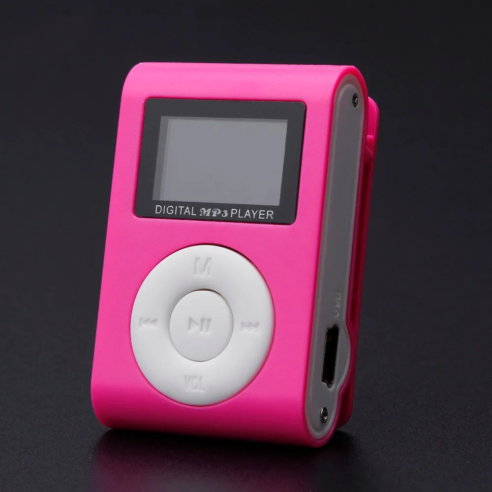 Новинка Лидер продаж модный мини MP3 плеер с usb клипсой поддержка ЖК экрана 32 ГБ Micro
