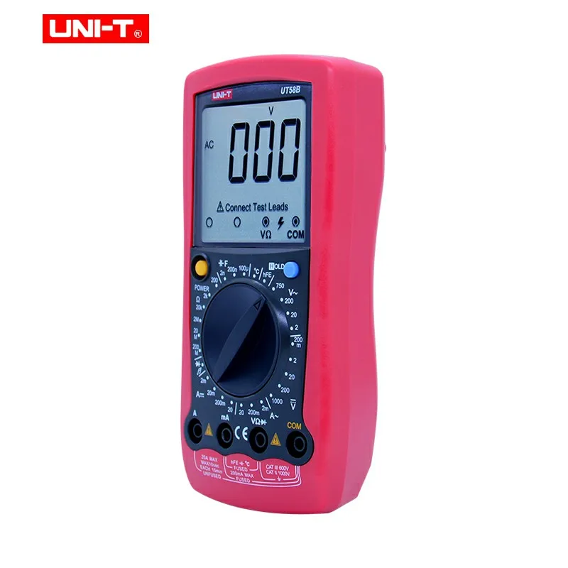 Цифровой мультиметр UT58B Вольтметр постоянного и переменного тока с датчиком