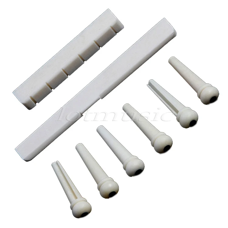A set Of Classical Guitar Bone Bridge Saddle Nut Pins Set | Спорт и развлечения