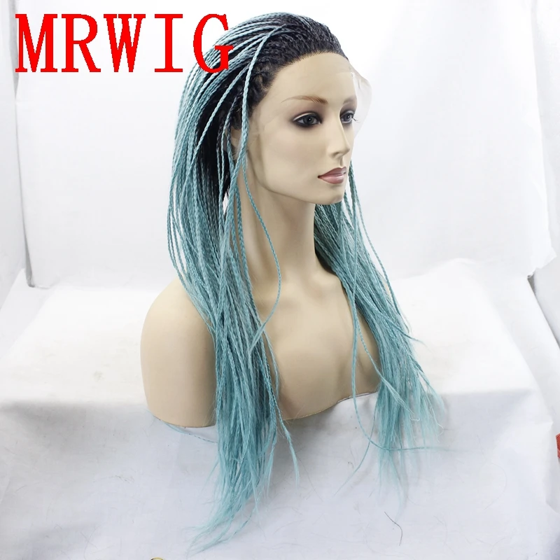 MRWIG бесплатная часть коробка Плетеный парик для волос спереди кружево