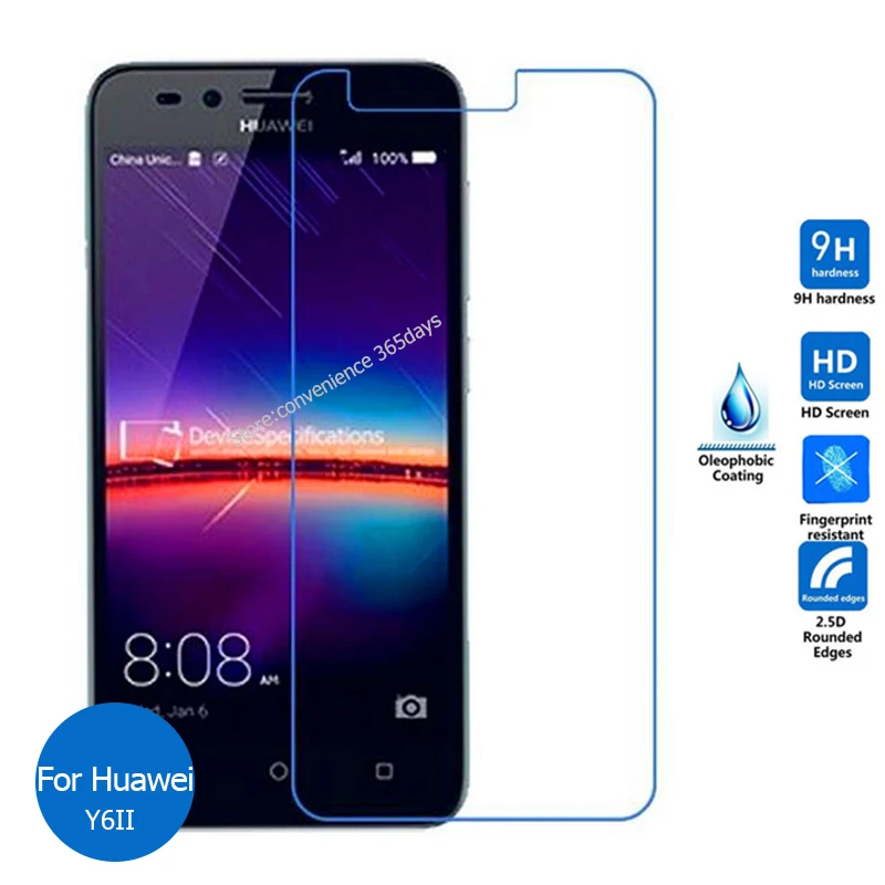 2 шт для Huawei Y6II Закаленное стекло протектор экрана 5 9h защитная пленка на Y6 II 2nd Y 6 CAM